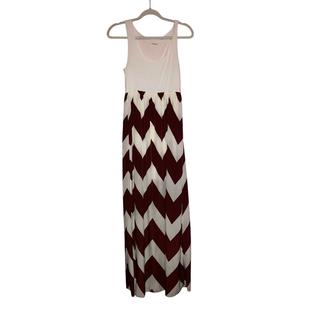 Fascination Zig Zag Striped Maxi Tank Summer Dress Fits Like A Medium